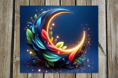 Moon flowers | 8 Magic Skinny tumbler sublimation designs Product Image 9