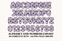 Halloween Alphabet png clipart, halloween letters doodle Product Image 3