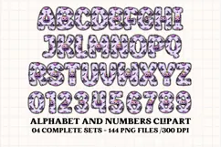 Halloween Alphabet png clipart, halloween letters doodle Product Image 3