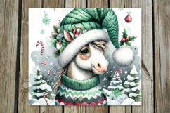 Christmas Horse | 4 funny Skinny tumbler sublimation PLUS2 Product Image 5