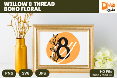 Willow &amp; Thread Boho Floral Monogram Product Image 1