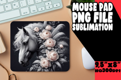Unique Mouse Pad Design Ideas PNG, Horse Product Image 1