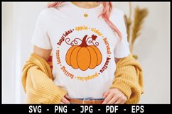 Fall T-shirt design SVG, retro autumn T-shirt SVG Product Image 1