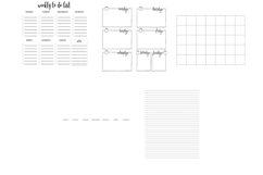 Planner Guide Template Set 2 Procreate Brush Stamps, 25 Product Image 9