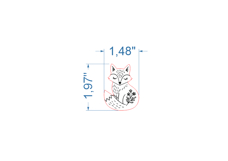 Christmas Animals Pins SVG laser cut files for Glowforge Product Image 9