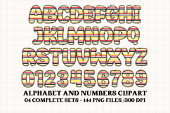 Happy Mouse Alphabet Clipart, happy mouse letters doodle Product Image 3