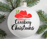 Cowboy Christmas svg, png cut file, Howdy christmas print Product Image 3