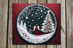 Christmas quiling | 4 Skinny Tumbler Sublimation designs2 Product Image 2