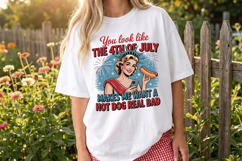 You Look Like the 4th of July Funny PNG T-Shirt|4th of July Product Image 4