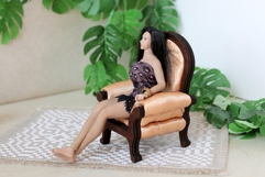 Miniature chair 1:12 scale digital download file laser cut Product Image 9