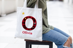 Christmas Plaid Alphabet Clipart Product Image 9