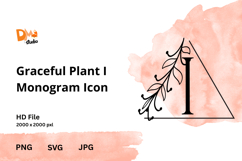 Graceful Plant Monogram Icon Product Image 1