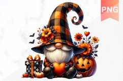 Halloween Gnome And Pumpkin Sublimation - Clipart PNG Bundle Product Image 10