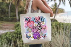 retro mama disco ball PNG sublimation | Mother's Day PNG T-S Product Image 9