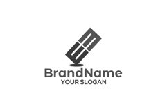 Rectangle initial EM Logo Design Product Image 2