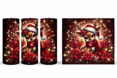 Christmas Deer Tumbler Design. Christmas Tumbler Sublimation Product Image 2