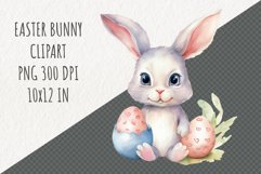 Easter Bunny Clipart | Spring Clipart | Easter Sublimation Product Image 1