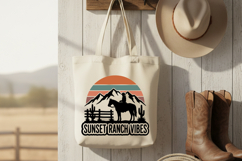 Sunset Ranch Vibes Svg, Western Cowgirl Svg, Ranch Life Svg Product Image 7