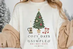 Cozy Days Simple Holiday Ways PNG Sublimation Design Product Image 3