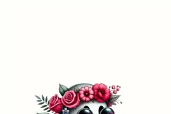 Retro Hippie Ghost PNG, Sublimation Download, Floral Product Image 2