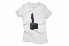 Gothic Lipstick Spiderweb Black Halloween PNG Product Image 2