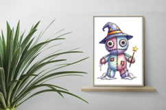 Wizard Hat Stitched Doll Magic Wand Voodoo PNG Halloween Product Image 2
