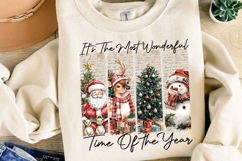 Santa Reindeer Snowman Christmas Sublimation, Christmas Png Product Image 4