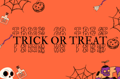 Birdsun Halloween Stacked Monogram Font for Spooky Design Product Image 8