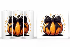 Pumpkin Tumbler Design. Pumpkin Sublimation Product Image 2