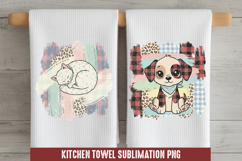 Cat - Kitchen Towel Sublimation, Kitchen Towel Product Image 1