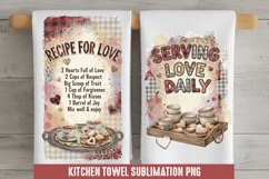 Recipe for love - Kitchen Towel Sublimation, Kitchen Towel Product Image 1