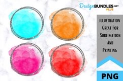 Bright Circle Watercolor Sublimation Background Product Image 1