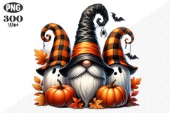 Halloween Gnomes Sublimation - Clipart PNG Design Product Image 1