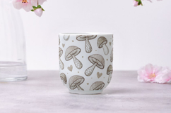 Scandinavian Mushroom Folk Digital Paper, Seamless Pattern Product Image 9