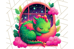 Cute Fantasy Dragon Clipart PNG, Bold Baby Dragon Clip Art Product Image 5