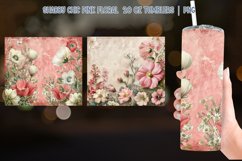 Shabby Chic Pink Floral 20oz Tumbler Art Product Image 2