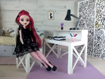 Miniature desk chair digital download, 1:6 scale dollhouse Product Image 9