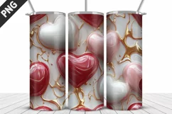 Valentines Love Skinny Tumbler PNG Wrap| Valentines Tumbler Product Image 4