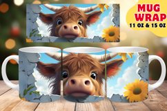 Whimsy in Every Sip: Animal Mug Wrap Sublimation Product Image 1