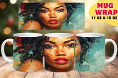 Bold and Beautiful: Black Women Mug Wrap Product Image 1