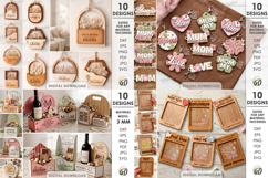 3D Mother's day Mega Bundle Laser cut. Grandma gift SVG Product Image 4