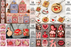 Valentine&#039;s Day Mega Bundle laser cut. 3D Love home decor Product Image 4