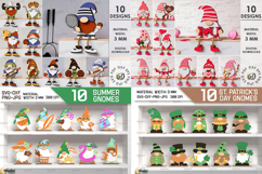 3D Gnome Mega Bundle Laser cut. Holiday gnomes decorations Product Image 4