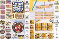 3D School Mega Bundle Laser Cut. Back to school SVG. Teacher Product Image 3