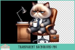 Grumpy Coffee Animals | Sublimation Clipart Product Image 2