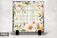 Easter Spring Square Sublimation Slate Design Product Image 1