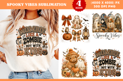 Spooky Vibes sublimation Shirt, Horror PNG Product Image 1