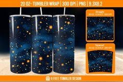 Confetti Tumbler Wrap Designs, Sublimation Wrap Product Image 1