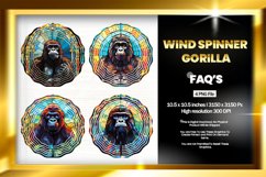 Gorilla Wind Spinner Sublimation - 04 Variation Product Image 1
