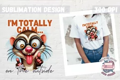 Funny Sarcasm Sublimation design PNG Quote Animal Product Image 1